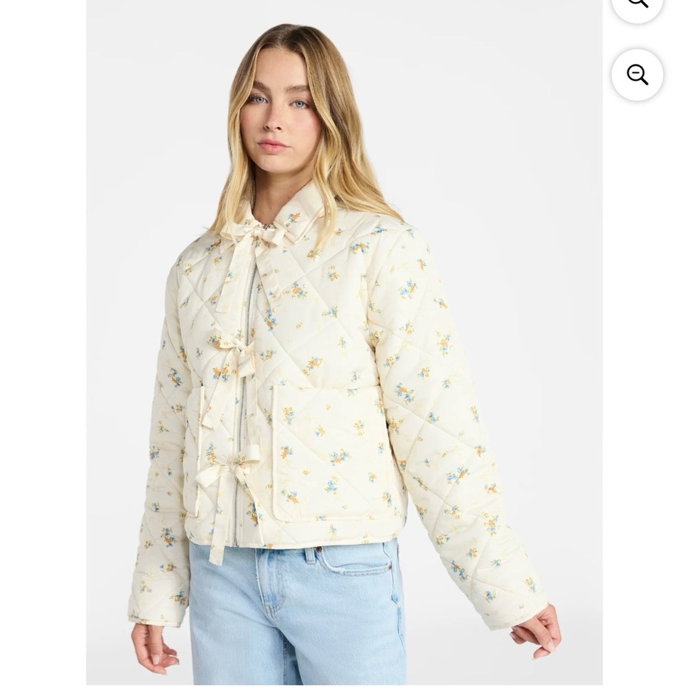 Boundaries Quilted Bow Jacket, Women's XXS-XXL